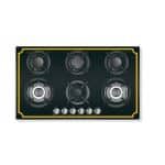 غاز 6 عيون زجاج اسود 310