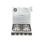 غاز 4 عيون ستانلس مع غطاء 303